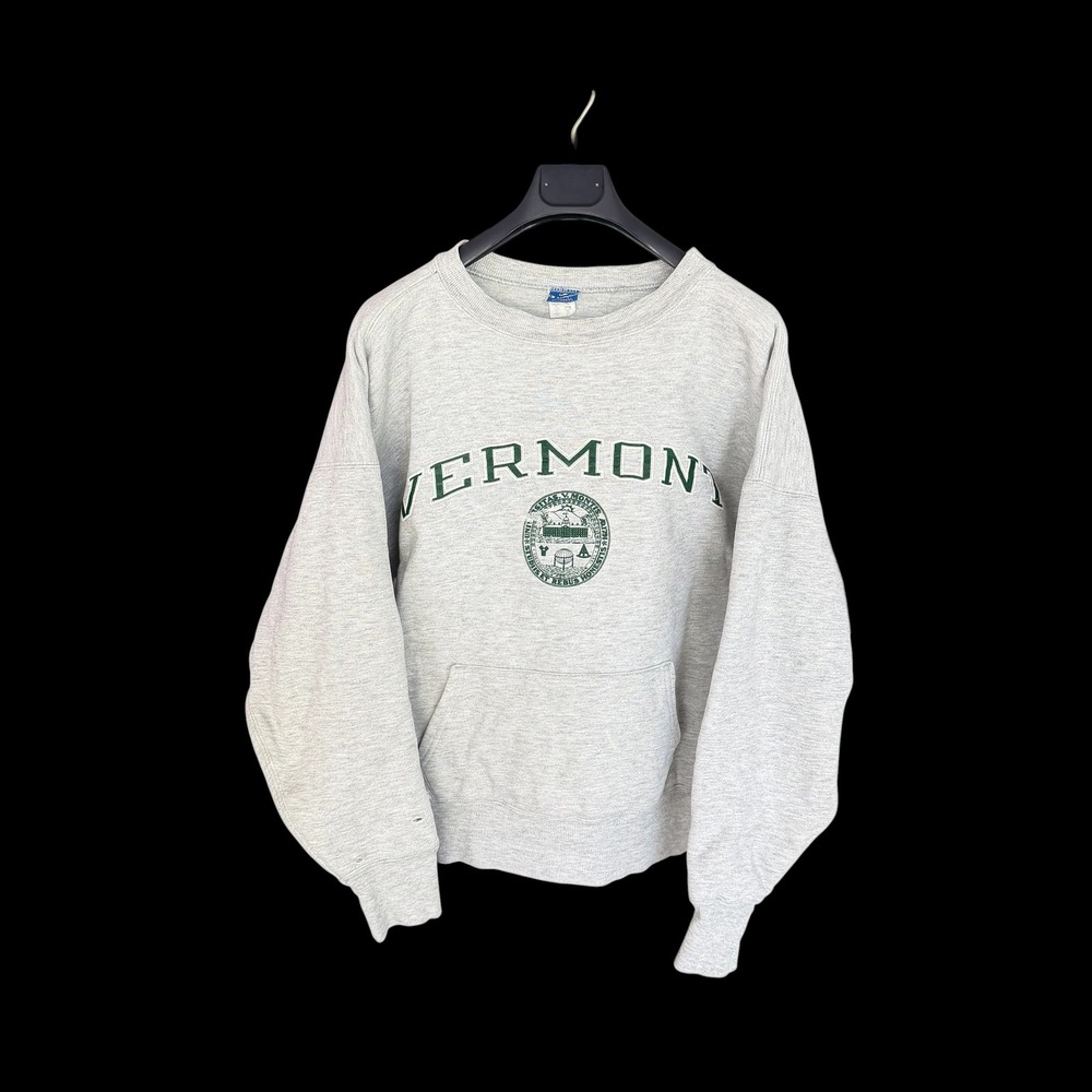Vintage 70's Double Faced Champion Reverse Weave Vermont Univ Sweatshirt XL